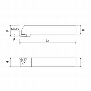 Toolholders for external grooving for triangolar inserts CGER/L KERFOLG TURN Turning tools 37060 0