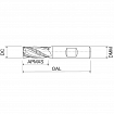 End mills for roughing in HSS Co8 multi-cutting WRK WIND