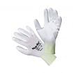Work gloves in nylon coated with polyurethane white