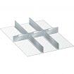 Kit of slotted partitions and metal dividers 27x36 E LISTA