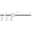 Digital slide caliper for internal/external grooves with preset IP67 ALPA AA084