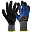 Cut-resistant gloves in fibre with 3/4 double nitrile coating