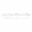 Straight flute tap for nut tapping through holes M WRK