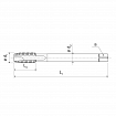 Spiral point taps extra-long shank for through-holes KST M KERFOLG