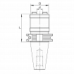 Tapping chucks without axial compensation DIN 69871 SK form A SCM