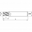 Thread milling cutter universal ALL-T 2XD UN KERFOLG