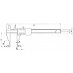 Digital slide caliper with interchangeable tips ALPA AA176
