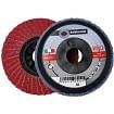 Flap grinding discs with plastic backing in zirconium and ceramic abrasive cloth WRK BARRACUDA PLASTICA