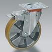 Polyurethane wheels with aluminium centre with support TELLURE RÔTA