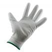 Work gloves in polyester coated in white polyurethane WRK