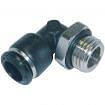 Adjustable male push to connect L fittings in technopolymer AIGNEP 50116