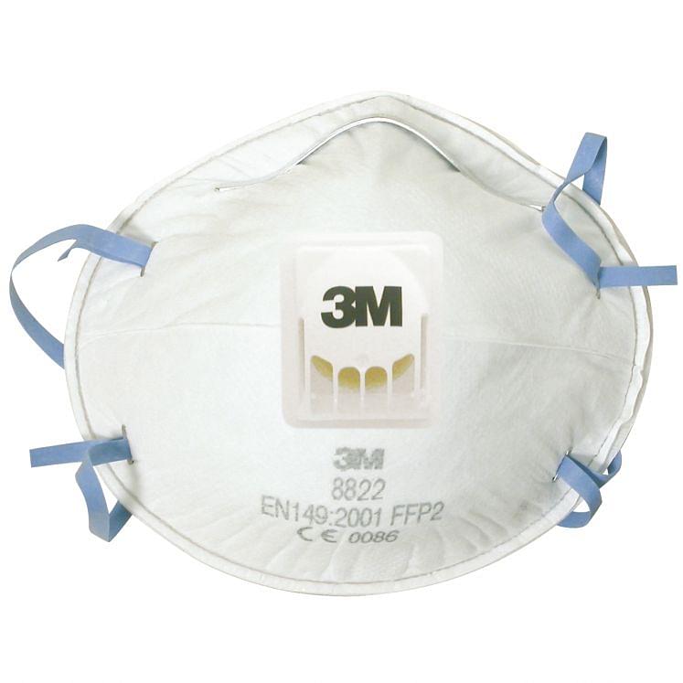 3M, Staubschutzmasken, mit Ventil, FFP2, 8822