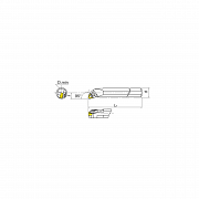 KERFOLG TURN, Wendeplattenhalter für die Innendrehbearbeitung, für negative Wendeschneidplatten - Form W - A….MWLNR/L