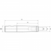TUKOY, Adapter, mit Weldon-Aufnahme, mit Gewindeschaft, für Fräser Spanntechnik 246081 0