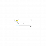 KERFOLG, Drehwendeschneidplatten für die Außendrehbearbeitung mit Schmierung, für negative Wendeschneidplatten - Form S - PSSNR/L Drehbearbeitung 361250 0