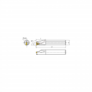 KERFOLG TURN, Wendeplattenhalter für die Innendrehbearbeitung, für positive Wendeschneidplatten, Form T - A….STFCR/L