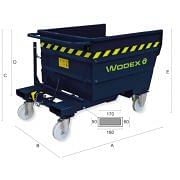 WODEX WX9900, Spänebehälter, kippbar Betriebseinrichtungen und Behälter 351600 0
