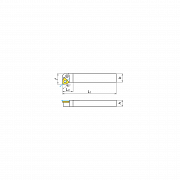 KERFOLG, Drehwendeschneidplatten für die Außendrehbearbeitung mit Schmierung, für negative Wendeschneidplatten - Form W - PWLNR/L Drehbearbeitung 361251 0