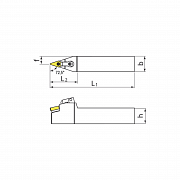 KERFOLG TURN, Wendeplattenhalter für die Drehbearbeitung, für negative Wendeschneidplatten - Form V - MVVNN Drehbearbeitung 349069 0