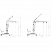 Werkstattkrane mit Ballast-Gegengewicht, Schwenkbereich 360° B-HANDLING