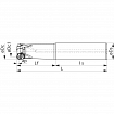 TUNGALOY, Hochvorschub-Torusfräser, mit doppelseitigen Wendeschneidplatten, Zylinderschaft, DOTWISTBALL