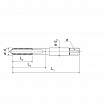 KERFOLG, Universal-Handgewindebohrer, für Grund- und Durchgangslöcher, Metrisch, 3-teiliger Satz