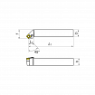 KERFOLG TURN, Wendeplattenhalter für die Außendrehbearbeitung, für negative Wendeschneidplatten, Form S - PSSNR/L
