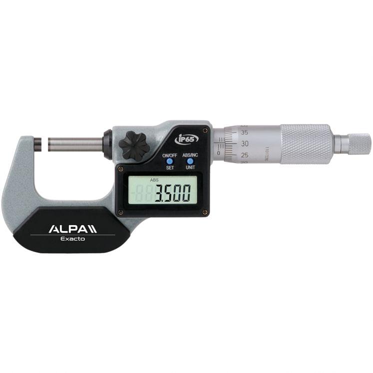 Micrómetros digitales IP65 ALPA EXACTO BA025