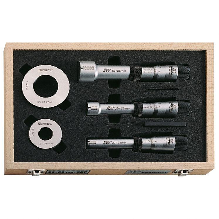 Kit de micrómetros analógicos para interiores de tres puntos BOWERS SXTA BB310