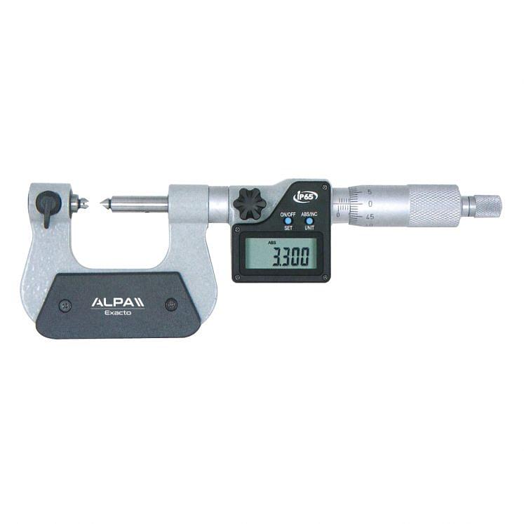 Micrómetros digitales para roscas externas IP65 ALPA EXACTO BA080