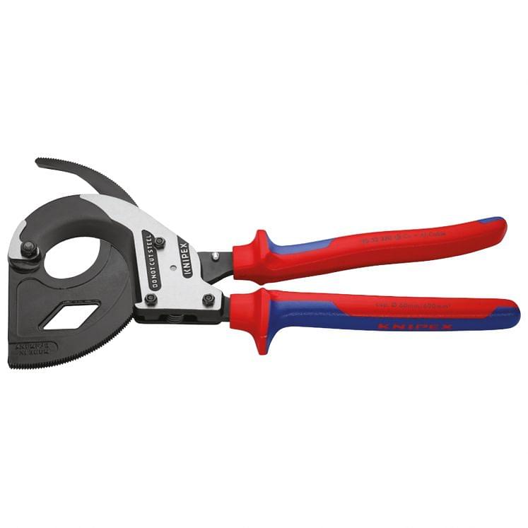 Ratchet action cable cutters for copper and aluminum cable ø 32 mm KNIPEX 95 32 320
