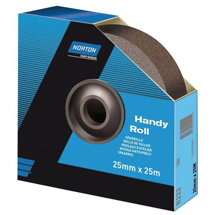 Abrasive cloth in a waste reducing rolls 25 mm NORTON R222