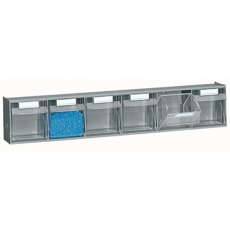 Plastic storage cabinets for small parts 6 compartments