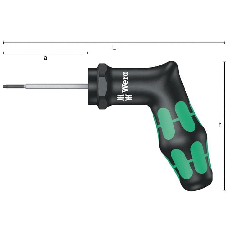 Pistol grip torque-indicatori 300 IP PLUS WERA