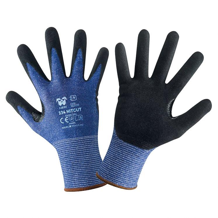 Cut-resistant gloves coated continuous thread polyethylene