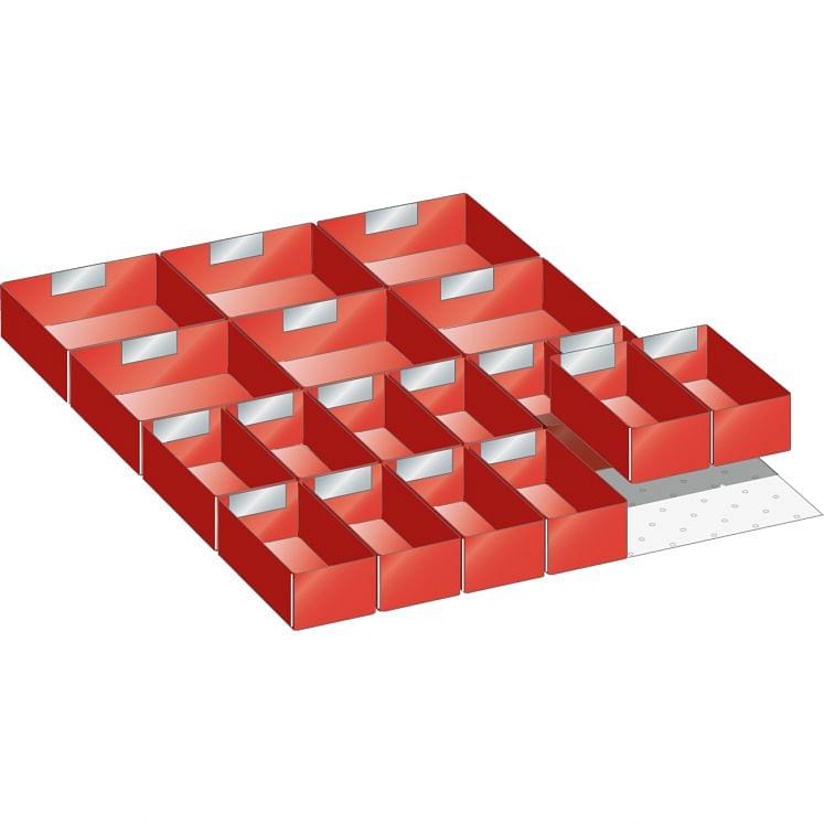 Kit of subdivision material for drawers in plastic boxes 27x36 E LISTA