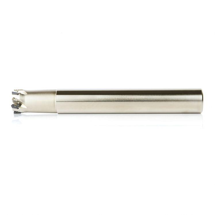 Square shouldering end mills with single side inserts and cylindrical shank KERFOLG WALL