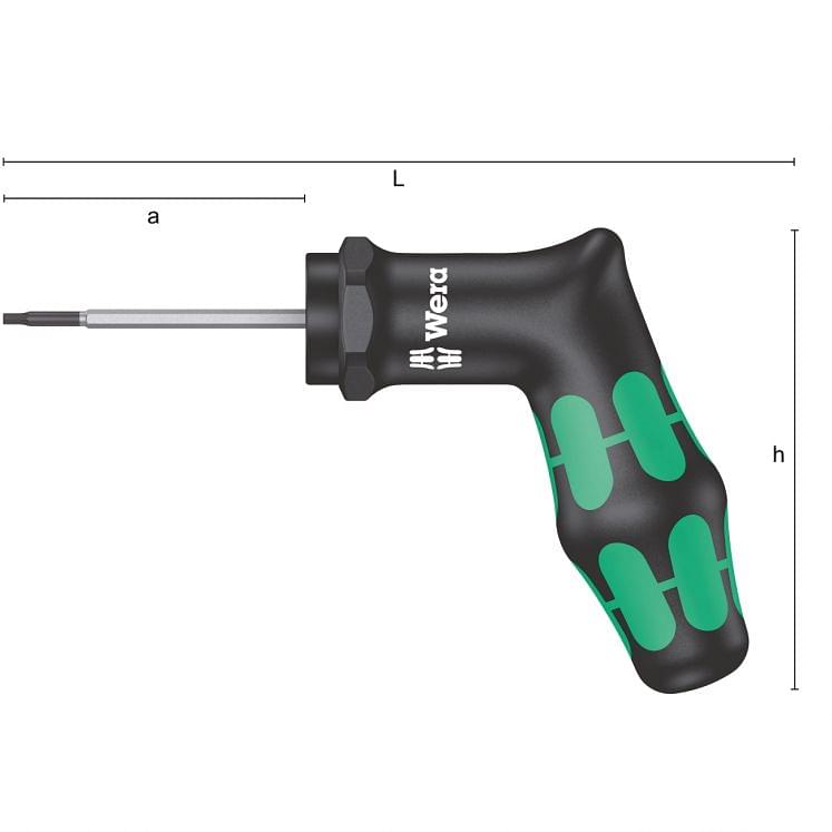 Pistol grip torque-indicator 300 HEX WERA