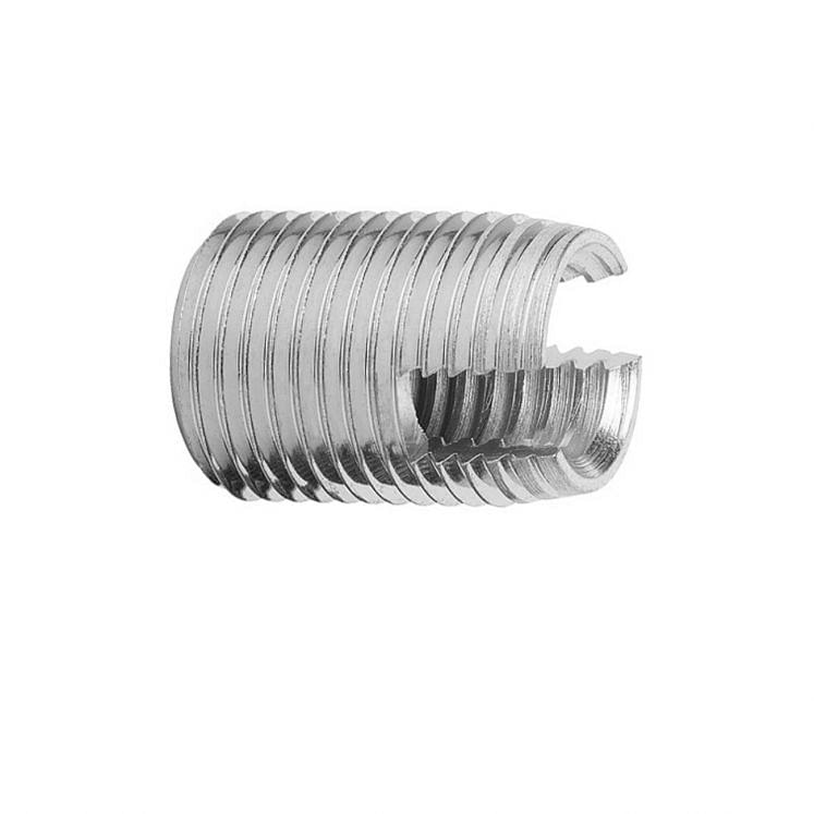 Threaded Inserts self-tapping with cutting slot in galvanized steel