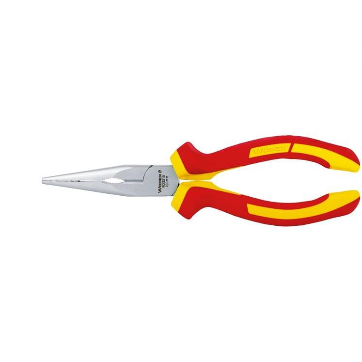 Half round nose pliers long VDE insulated 1000 volts WODEX WX3210