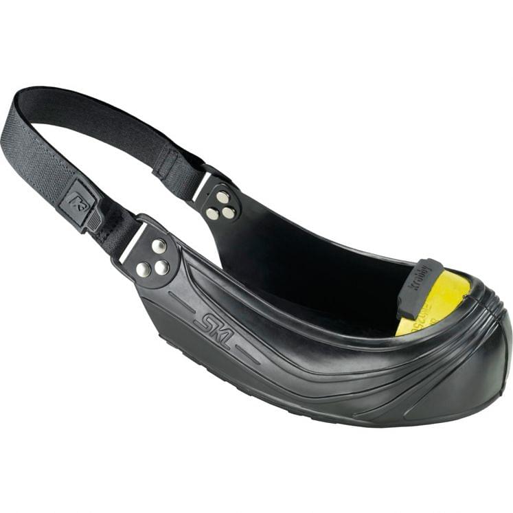 Overshoe with intergrated safety tip