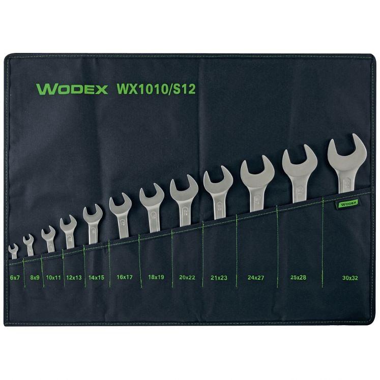 Set of double open ended wrenches WODEX