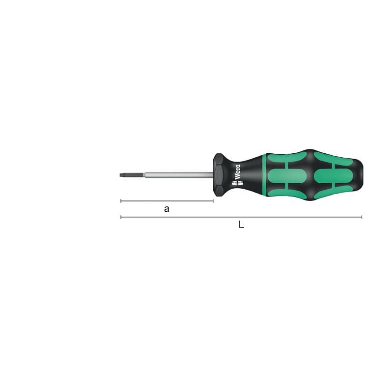 Torque indicator screwdrivers pre-set for torx screws WERA 300 TX