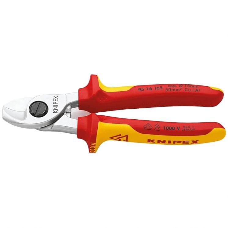 Cable shears for VDE Insulated cable 1000 Volts KNIPEX 95 16 165