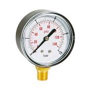 Dry pressure manometers in ABS case bottom connection Pneumatics 244008 0