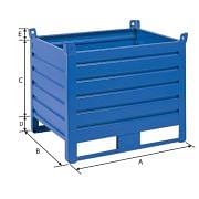 Metal pallet containers Furnishings and storage 39079 0
