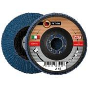 Flap grinding discs with fiberglass backing in zirconium abrasive cloth WRK PYTHON FIBRA Abrasives 244834 0