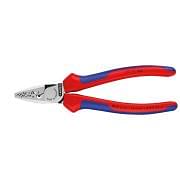 Crimping pliers for end sleeves with bi-component handles KNIPEX 97 72 180 Hand tools 349207 0