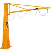 Column-mounted JIB cranes with profile are GIS SYSTEM KB B-HANDLING Lifting systems 3982 0