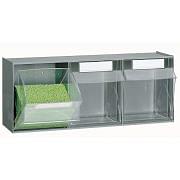 Storage cabinets for small parts PRACTIBOX 3 compartments Furnishings and storage 4895 0